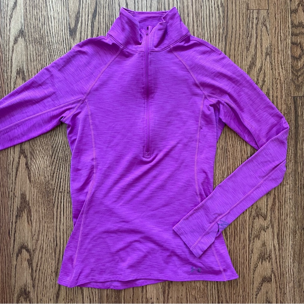 Purple Quarter zip athletic jacket